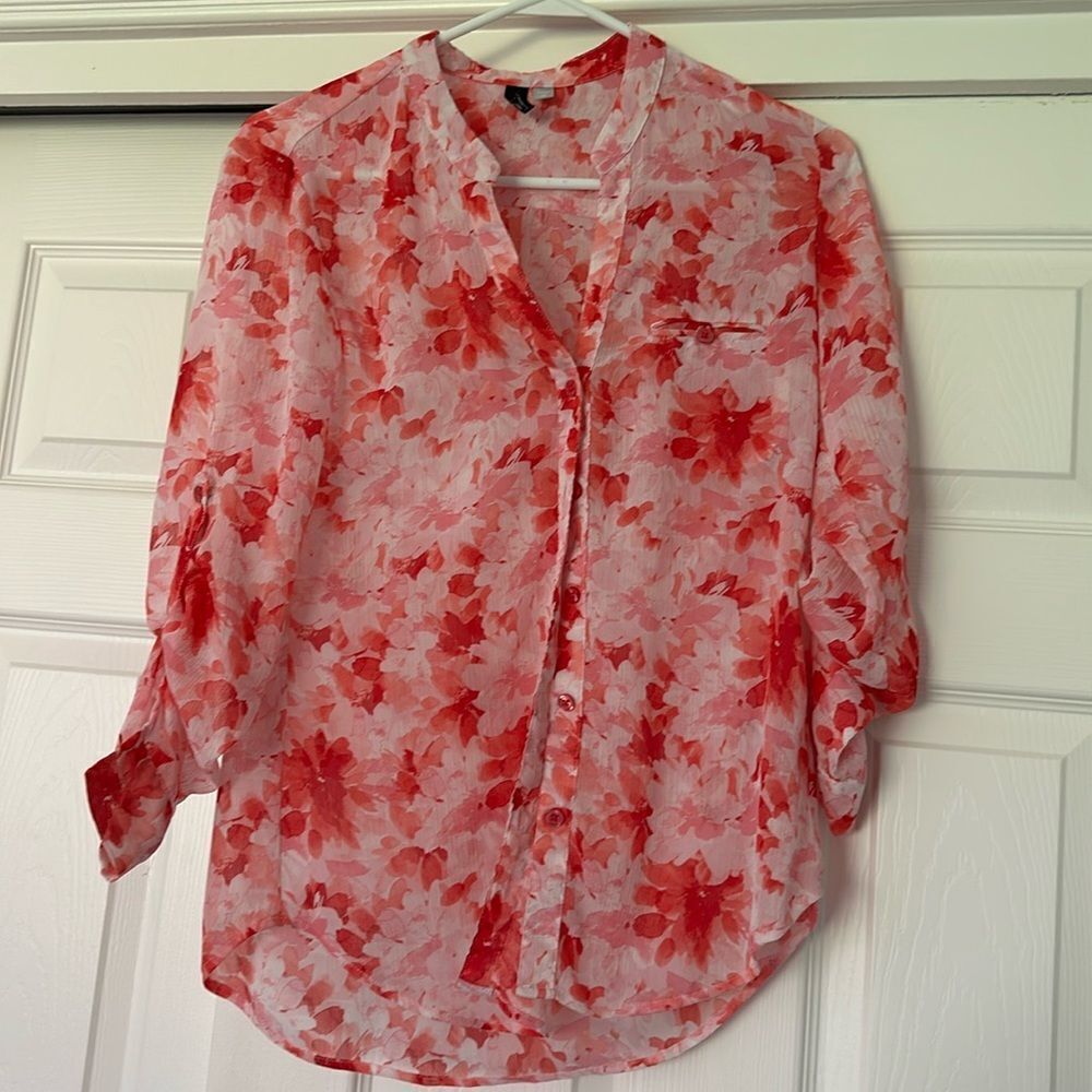 Kut from the kloth floral print blouse